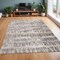 Edge Collections - 4' X 6' - Brown - Stain-Resistant Abstract Area Rug for Home Decor - 1 Piece